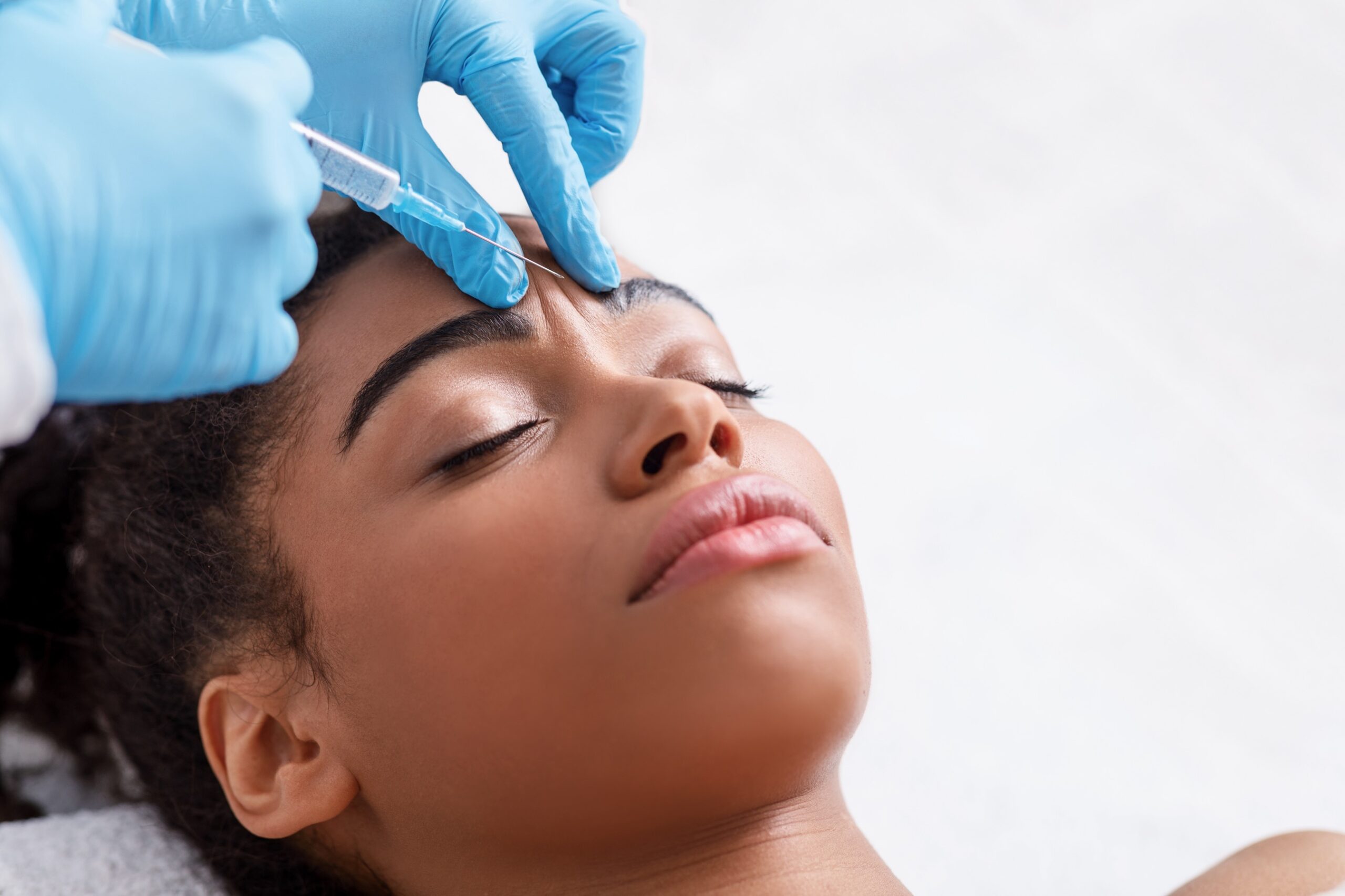 woman receiving Botox injection